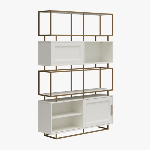 CosmoLiving by Cosmopolitan Goldie Modern Bookcase Room Divider Wayfair